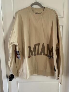 mitchell and ness Miami hurricanes NCAA X cactus jack sweatshirt size XXL $130